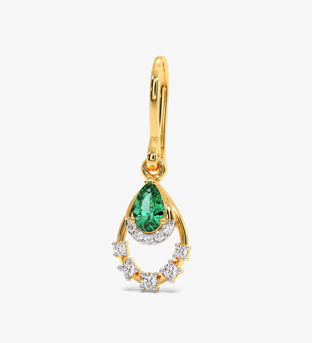 Pendant - Verdant Splendour Diamond Dangle Earrings -