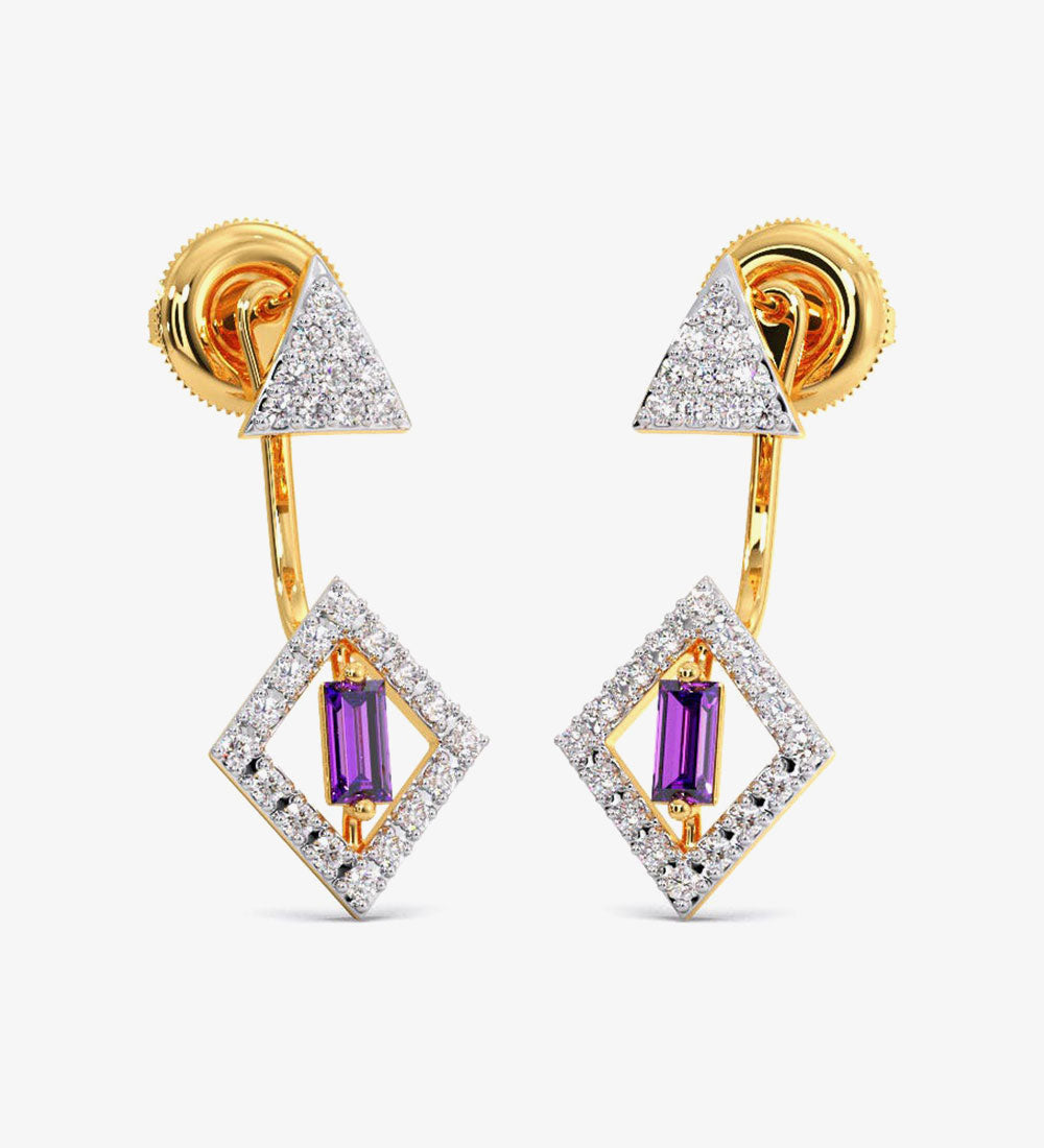 Pendant - New Aathviha Gold Diamond Stud Earrings -
