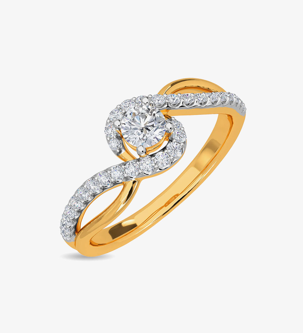Accessories - Real Diamond Jewellery Gold Diamond Ring - gold