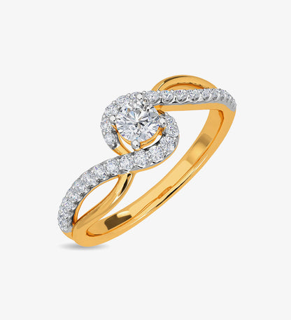 Accessories - Real Diamond Jewellery Gold Diamond Ring - gold