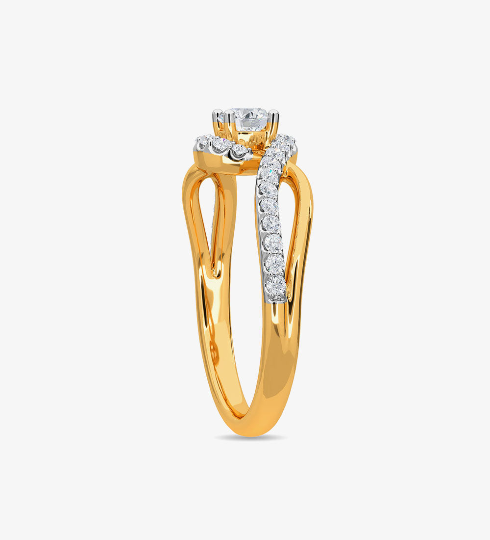Accessories - Real Diamond Jewellery Gold Diamond Ring -