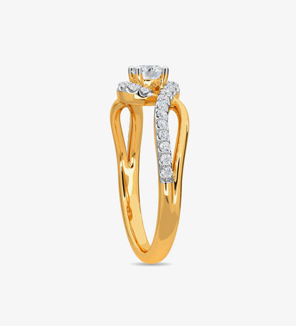 Accessories - Real Diamond Jewellery Gold Diamond Ring -