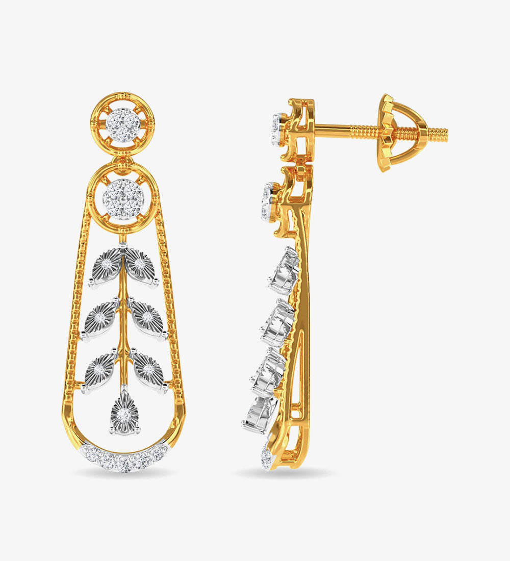 Gold - Traci Diamond Necklace Set Rose Gold -