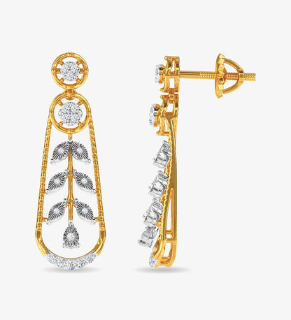 Gold - Traci Diamond Necklace Set Rose Gold -