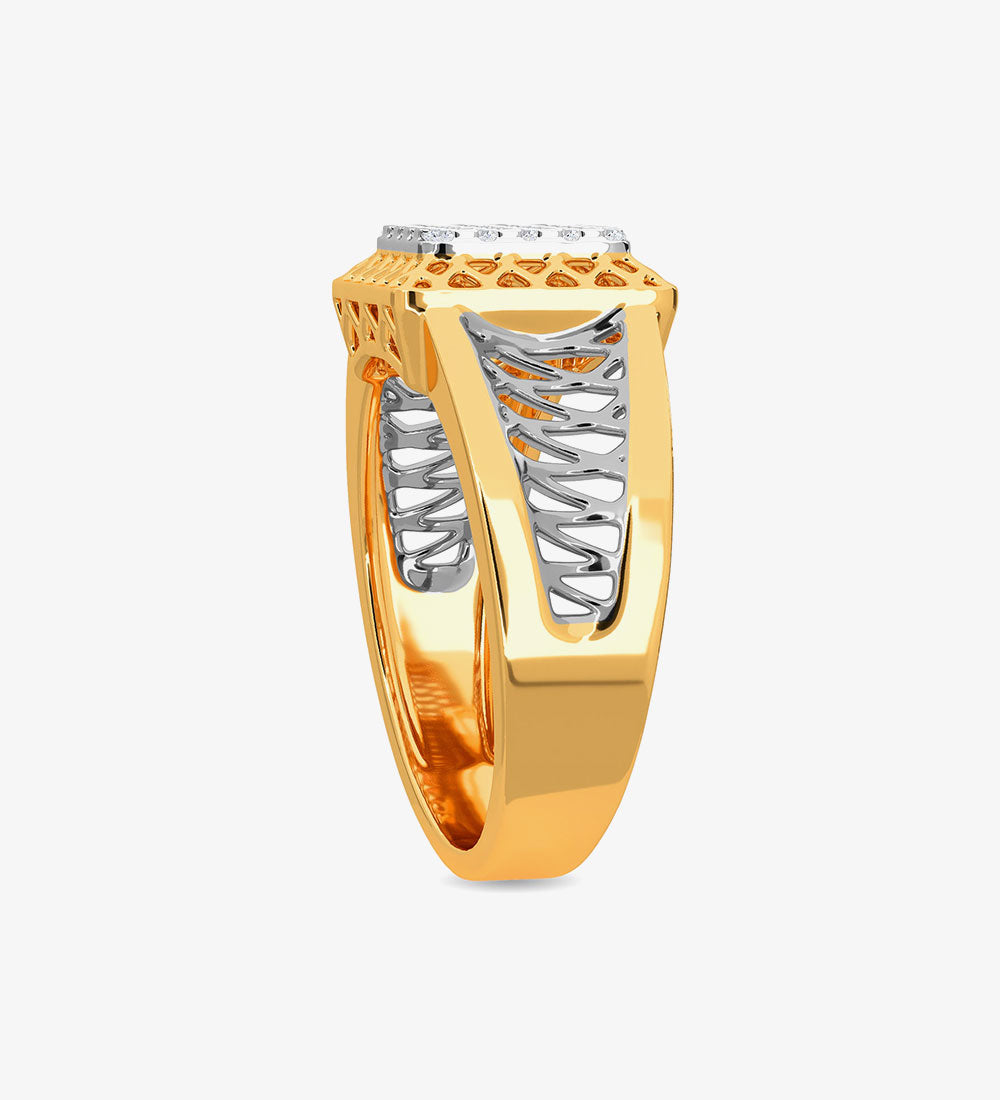 bracelet - Casual Thomas Diamond Ring Yellow Gold -