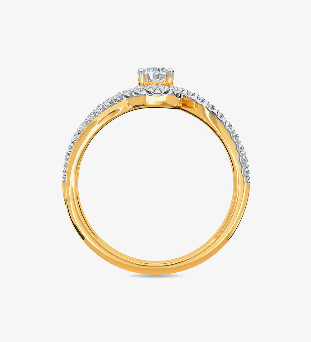 Accessories - Real Diamond Jewellery Gold Diamond Ring -