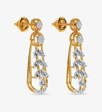 Gold - Traci Diamond Necklace Set Rose Gold -