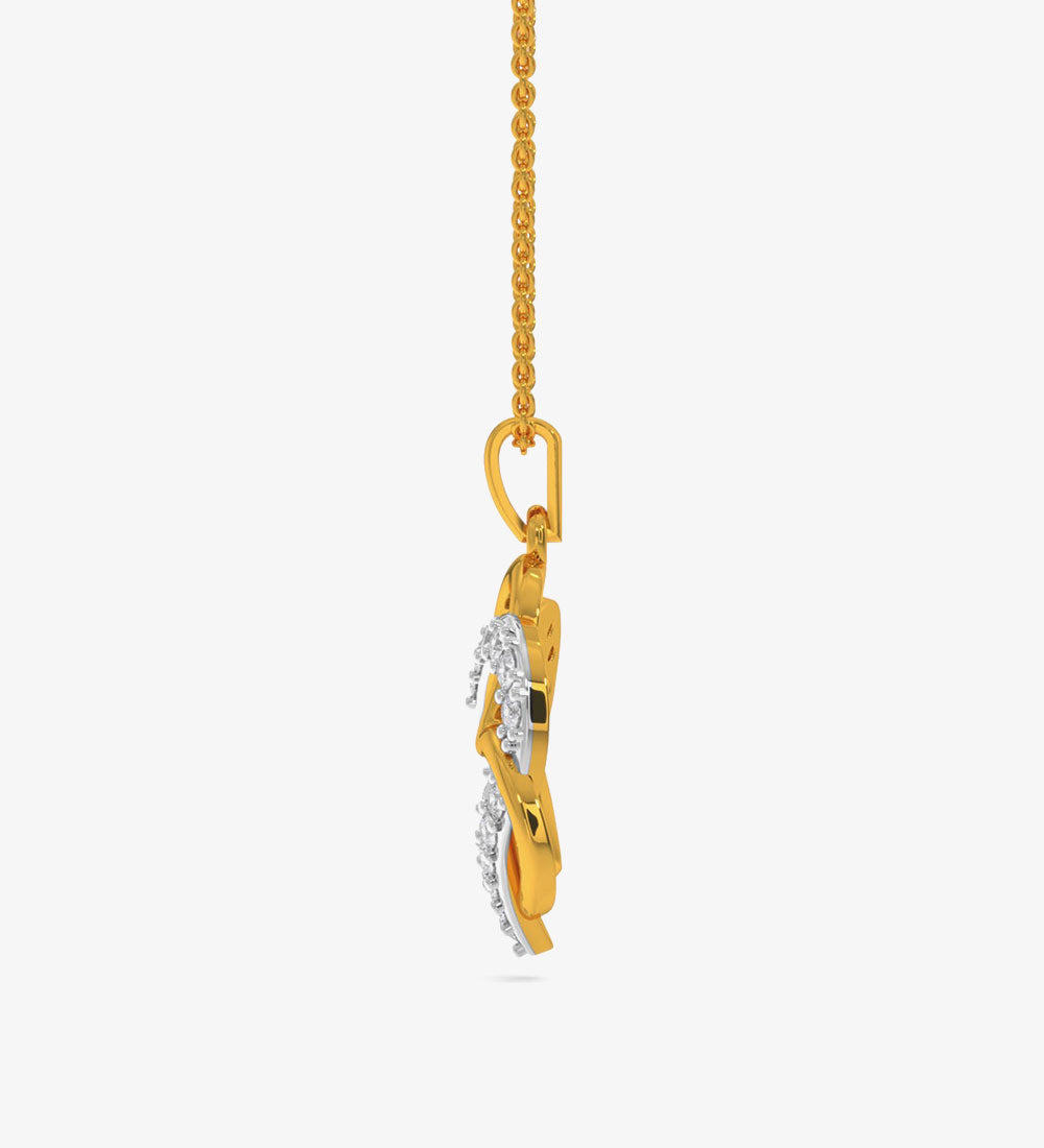Gold - Love Pendant For Women Stylishly Designed -