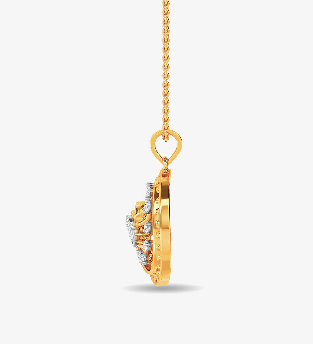 Accessories - Beautiful Lohan Pendant From Kisna Yellow Gold -