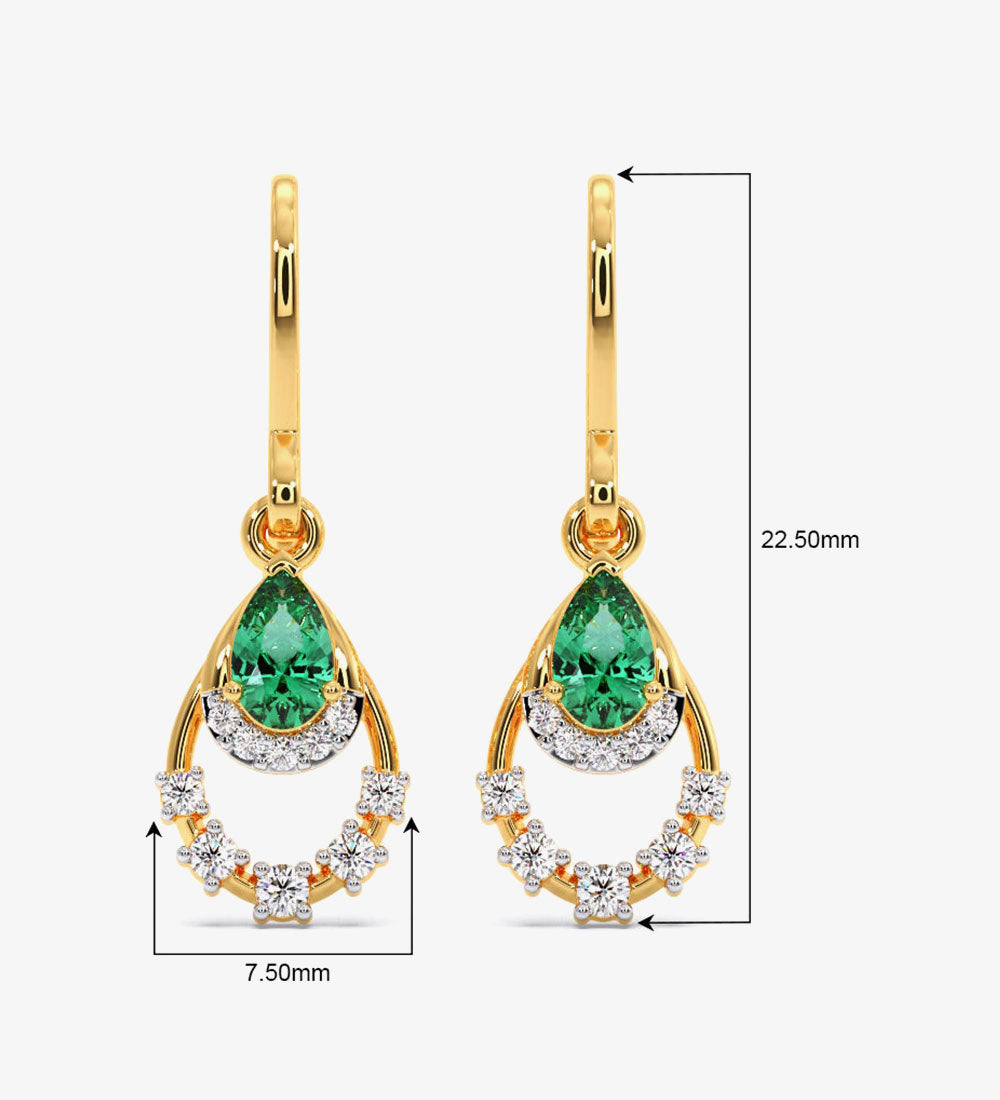 Pendant - Verdant Splendour Diamond Dangle Earrings -