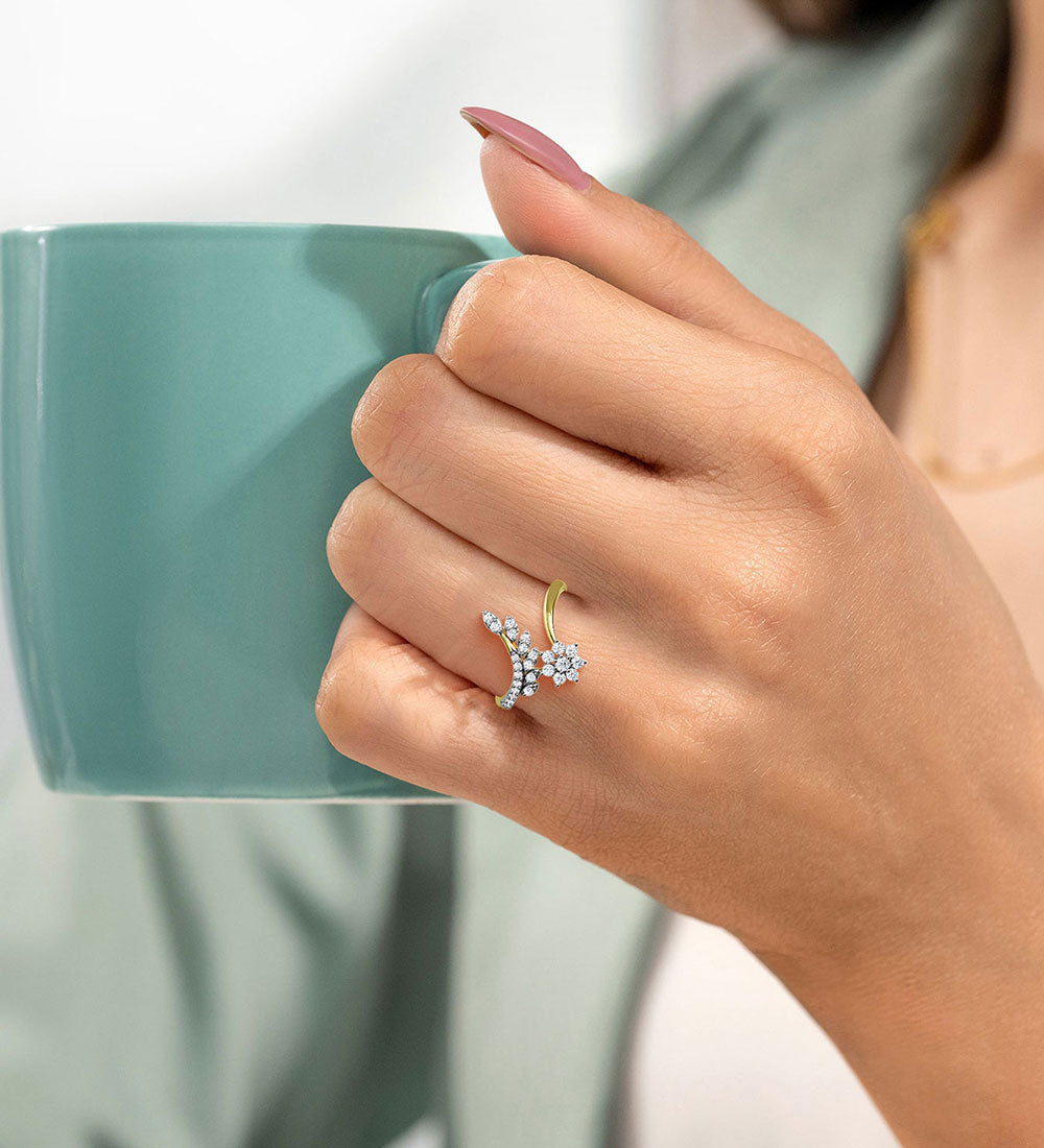 Rings - The Tepo 18kt Diamond Yellow Gold Ring -