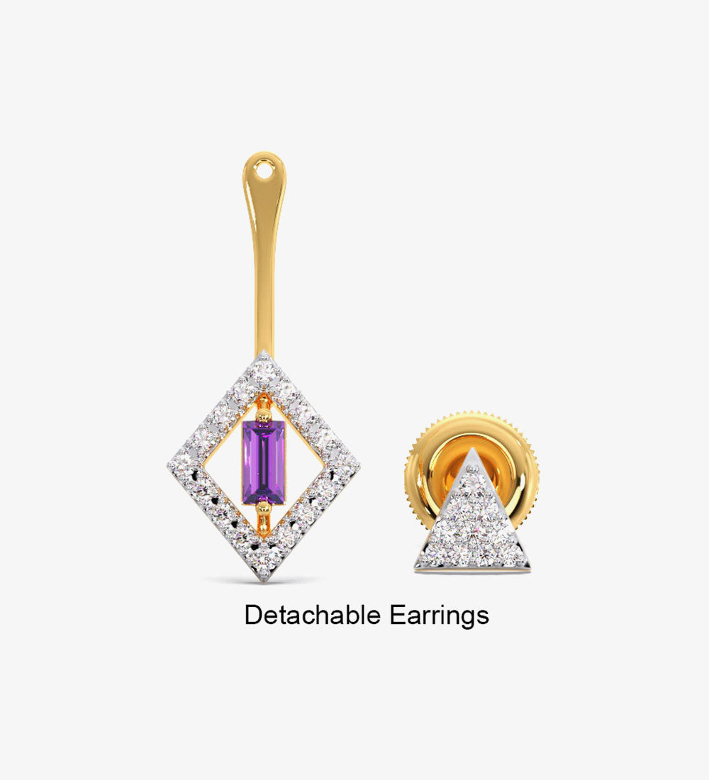 Pendant - New Aathviha Gold Diamond Stud Earrings -
