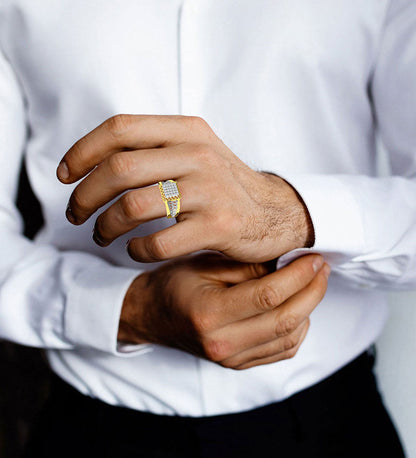 bracelet - Casual Thomas Diamond Ring Yellow Gold -