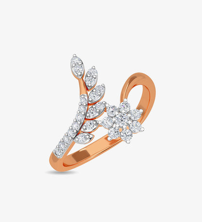 Rings - The Tepo 18kt Diamond Yellow Gold Ring - darksalmon
