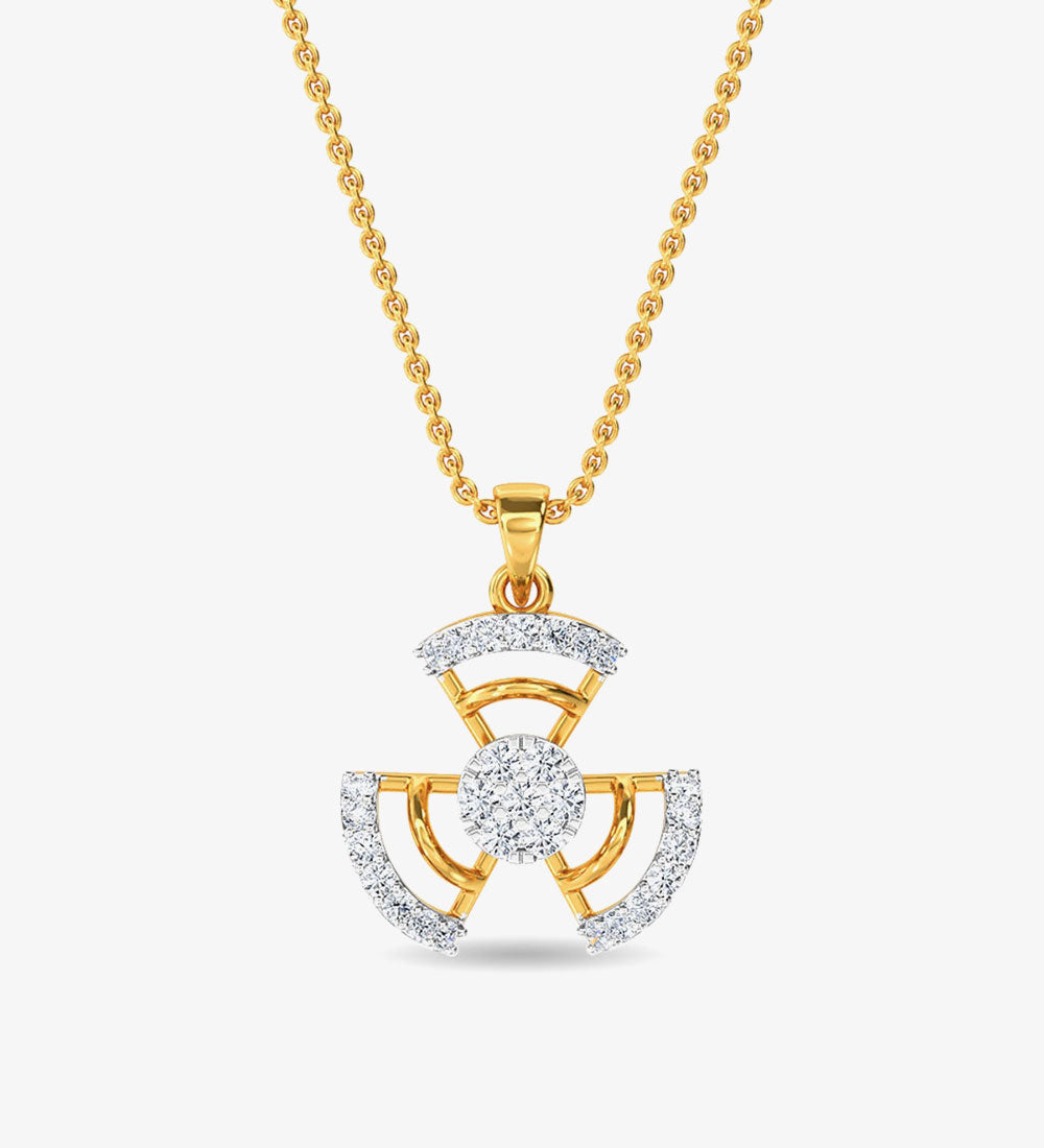 Pendant - Diamond Ed Pendant Yellow Gold / 14KT - gold