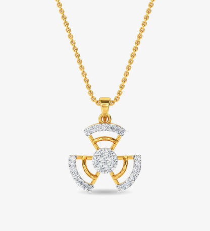 Pendant - Diamond Ed Pendant Yellow Gold / 14KT - gold