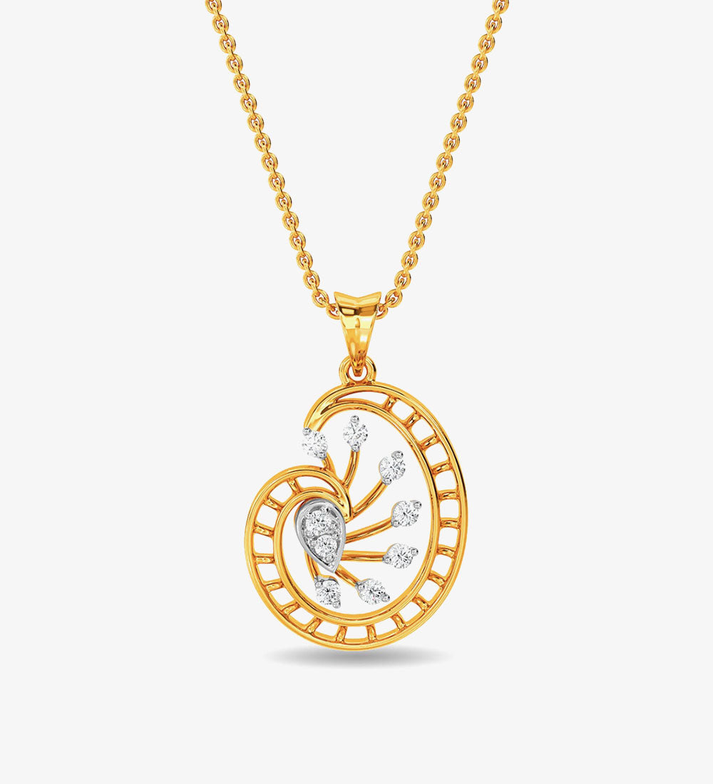 Accessories - Beautiful Lohan Pendant From Kisna Yellow Gold - gold