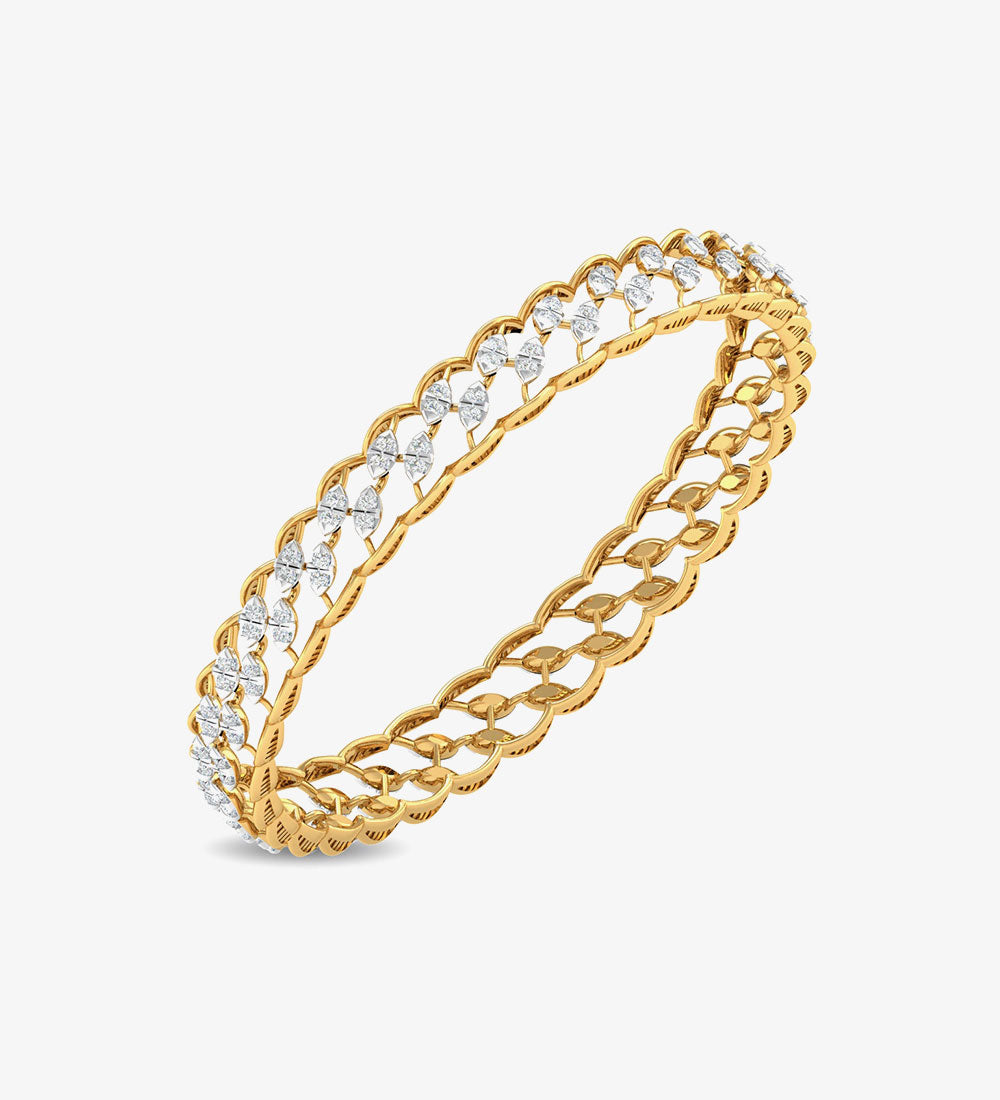 bracelet - Exquisite Dual Jewel Diamond Danglers -