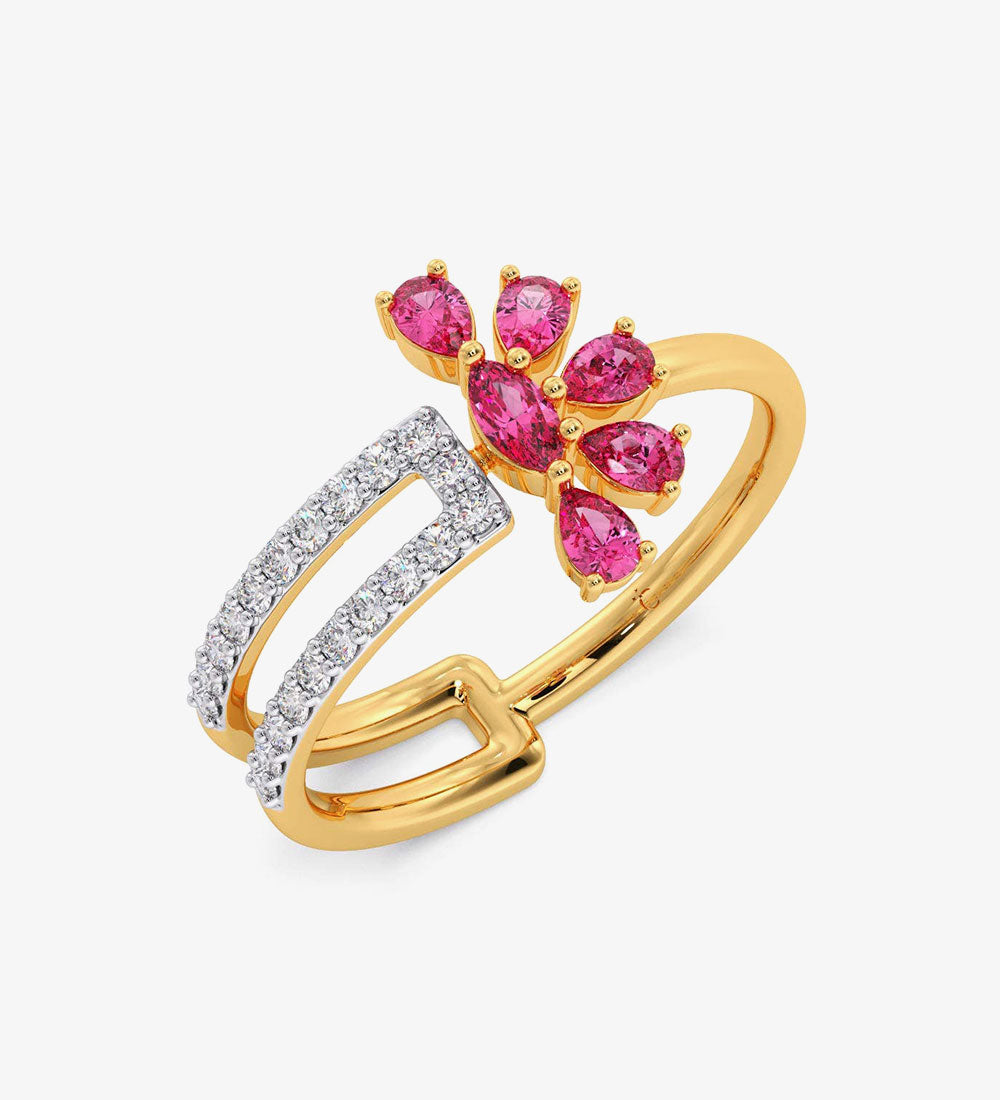 Bracelet - Trending Ring Diamond Taneka Diamond Ring - gold
