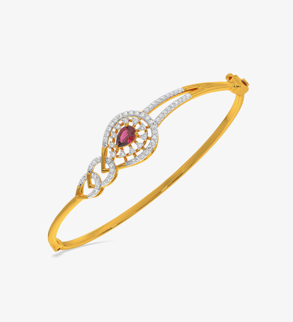 bracelet - Malabar Gold And Diamonds Yellow Gold Bangle - gold